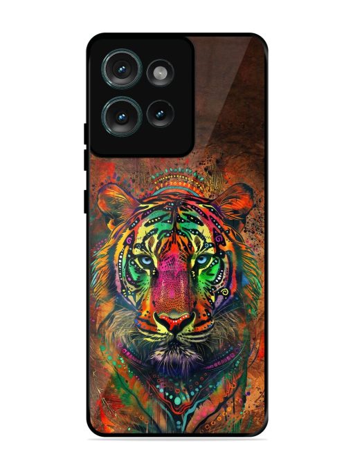 Cosmic Tiger Glossy Soft Edge Case for Motorola Moto Edge 50 (5G) Chachhi