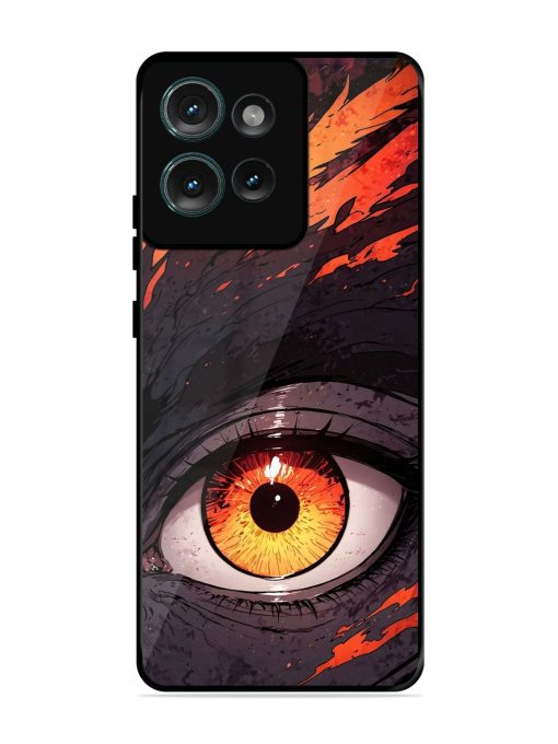 Inferno Gaze Glossy Soft Edge Case for Motorola Moto Edge 50 (5G) Chachhi