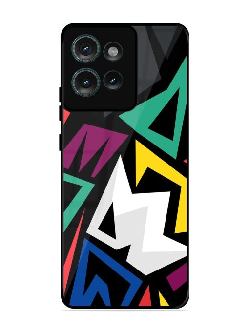 Chaotic Geometry Glossy Soft Edge Case for Motorola Moto Edge 50 (5G) Chachhi