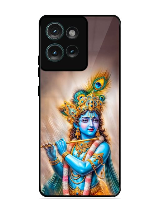 Divine Krishna Glossy Soft Edge Case for Motorola Moto Edge 50 (5G) Chachhi