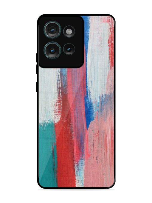 Colorful Chaos Glossy Soft Edge Case for Motorola Moto Edge 50 (5G) Chachhi