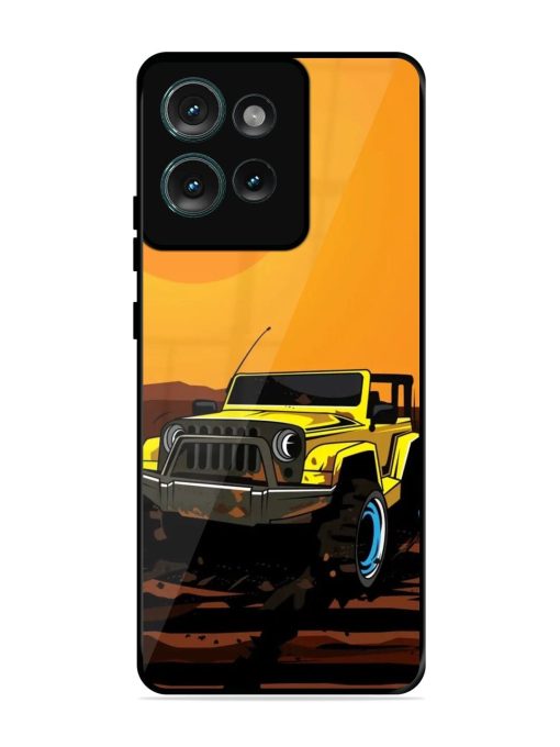 Sunset Cruise Glossy Soft Edge Case for Motorola Moto Edge 50 (5G) Chachhi