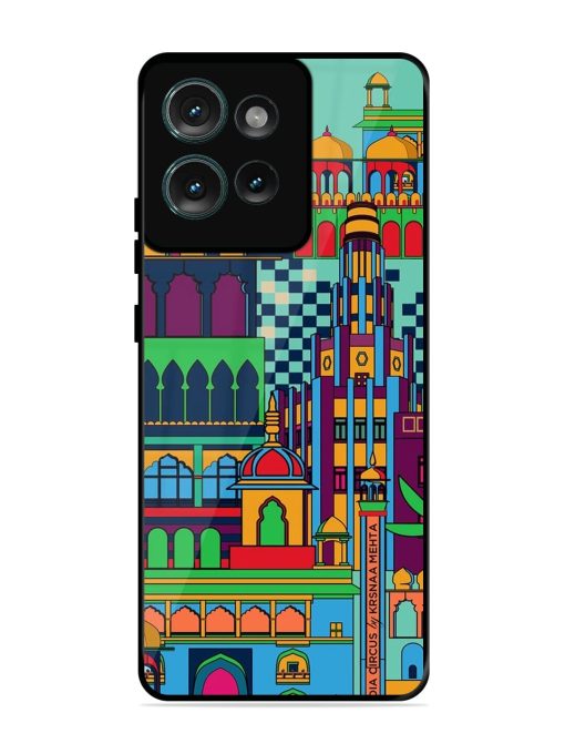 Indian Tapestry Glossy Soft Edge Case for Motorola Moto Edge 50 (5G)