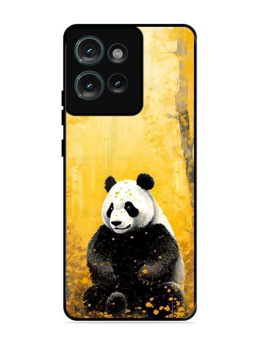 Golden Solitude Glossy Soft Edge Case for Motorola Moto Edge 50 (5G)