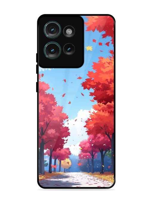 Autumn'S Embrace Glossy Soft Edge Case for Motorola Moto Edge 50 (5G) Chachhi