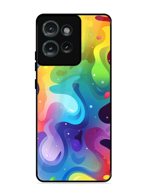 Rainbow River Glossy Soft Edge Case for Motorola Moto Edge 50 (5G) Chachhi