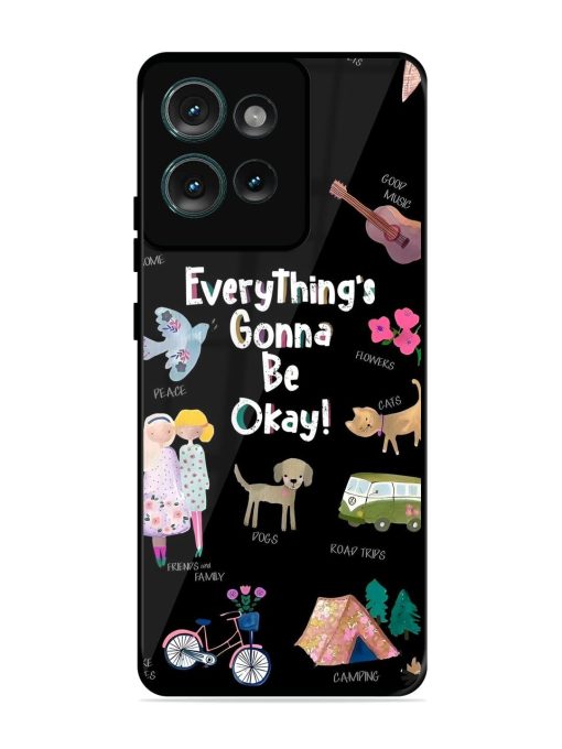 Everything'S Gonna Be Okay Glossy Soft Edge Case for Motorola Moto Edge 50 (5G) Chachhi