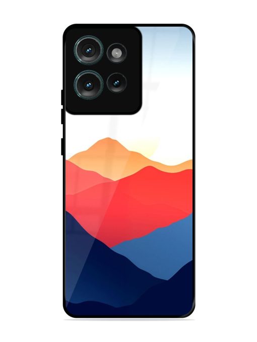 Sunset Peaks Glossy Soft Edge Case for Motorola Moto Edge 50 (5G)