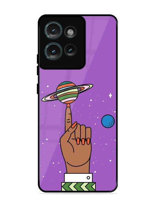 Spinning The Universe Glossy Soft Edge Case for Motorola Moto Edge 50 (5G)