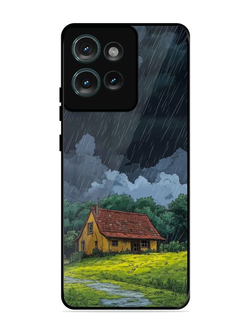 Rainy Day Retreat Glossy Soft Edge Case for Motorola Moto Edge 50 (5G)