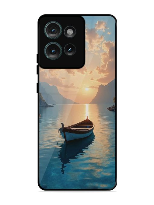 Serene Sunset Glossy Soft Edge Case for Motorola Moto Edge 50 (5G)