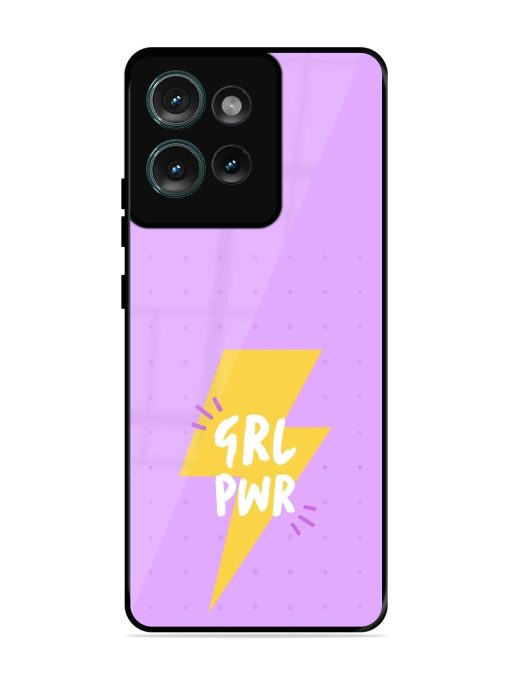 Girl Power Spark Glossy Soft Edge Case for Motorola Moto Edge 50 (5G) Chachhi