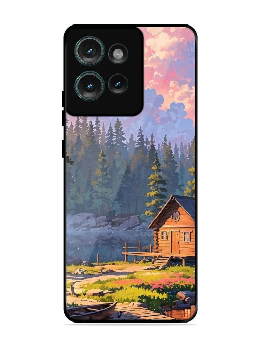 Lakeside Serenity Glossy Soft Edge Case for Motorola Moto Edge 50 (5G)