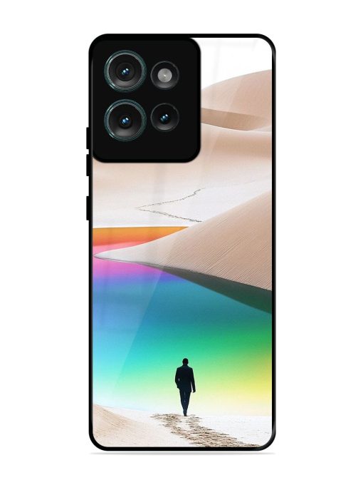 Desert Dreams Glossy Soft Edge Case for Motorola Moto Edge 50 (5G)
