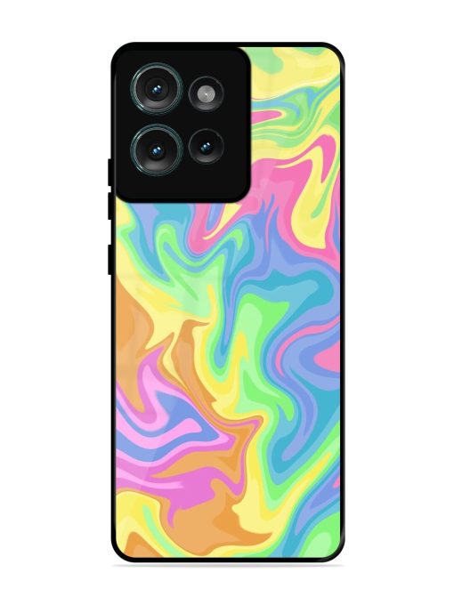 Whimsical Swirl Glossy Soft Edge Case for Motorola Moto Edge 50 (5G) Chachhi