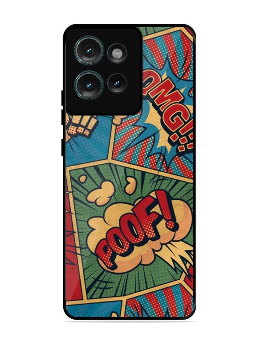 Comic Book Chaos Glossy Soft Edge Case for Motorola Moto Edge 50 (5G) Chachhi