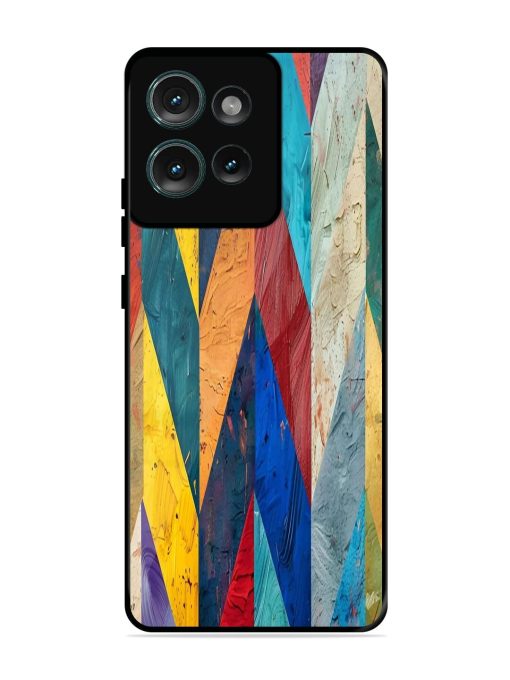 Abstract Tapestry Glossy Soft Edge Case for Motorola Moto Edge 50 (5G) Chachhi