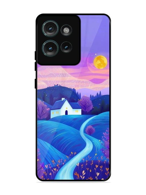 Moonlit Meadow Glossy Soft Edge Case for Motorola Moto Edge 50 (5G) Chachhi