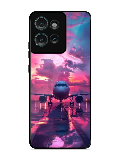 Neon Runway Glossy Soft Edge Case for Motorola Moto Edge 50 (5G)