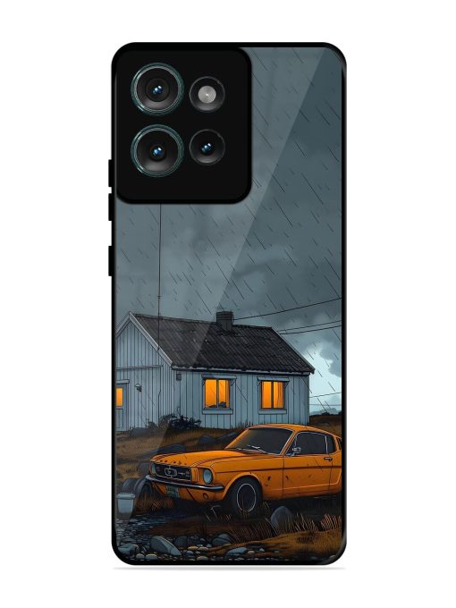 Rainy Day Retreat Glossy Soft Edge Case for Motorola Moto Edge 50 (5G) Chachhi