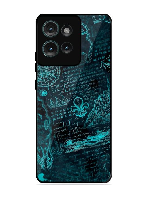 Nautical Notebook Glossy Soft Edge Case for Motorola Moto Edge 50 (5G)