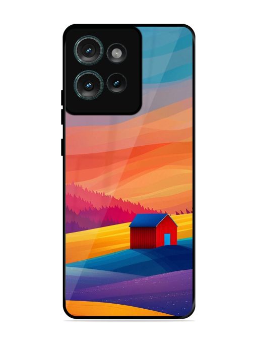 Sunset Solitude Glossy Soft Edge Case for Motorola Moto Edge 50 (5G)