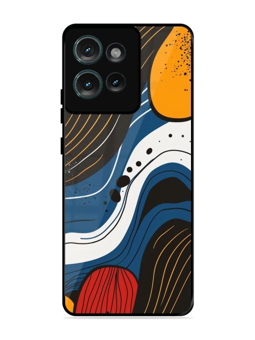 Abstract Expression Glossy Soft Edge Case for Motorola Moto Edge 50 (5G) Chachhi