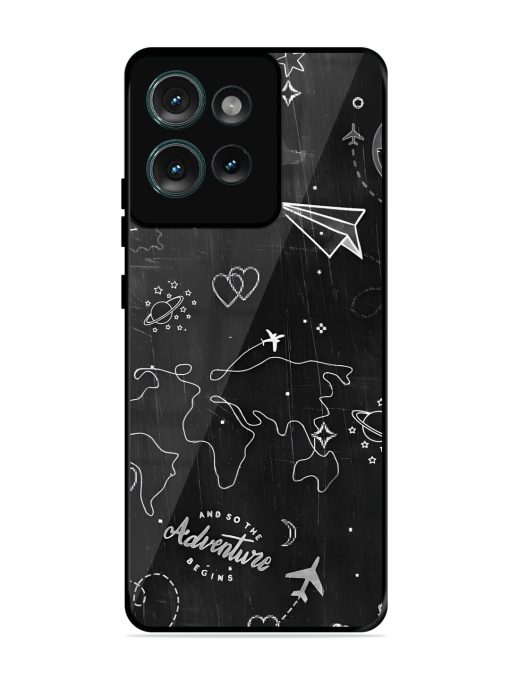 Wanderlust Sketchbook Glossy Soft Edge Case for Motorola Moto Edge 50 (5G)