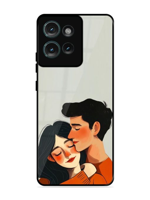 Craft Couples Glossy Soft Edge Case for Motorola Moto Edge 50 (5G) Chachhi