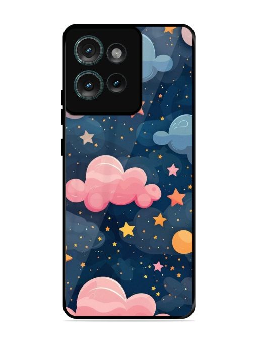 Twinkling Dreams Glossy Soft Edge Case for Motorola Moto Edge 50 (5G)