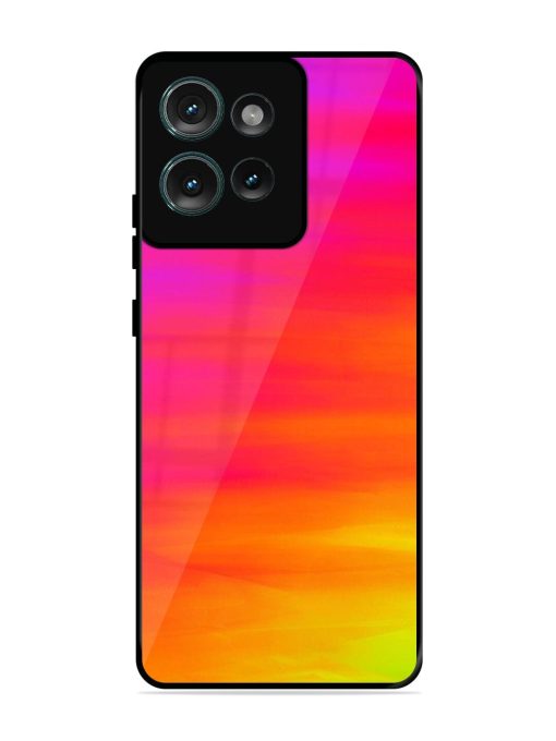 Neon Horizon Glossy Soft Edge Case for Motorola Moto Edge 50 (5G) Chachhi