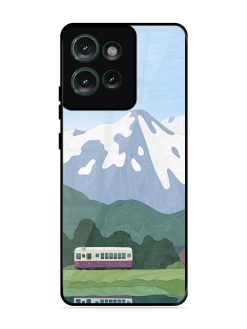 Mountainside Reflections Glossy Soft Edge Case for Motorola Moto Edge 50 (5G)