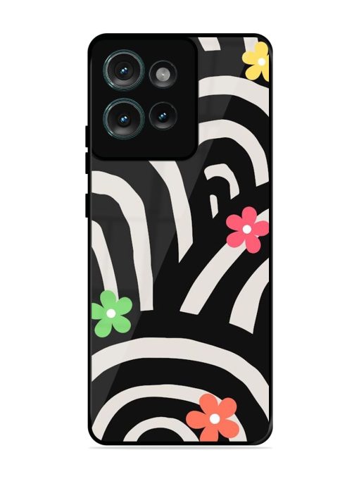 Rainbow Arcs Glossy Soft Edge Case for Motorola Moto Edge 50 (5G)