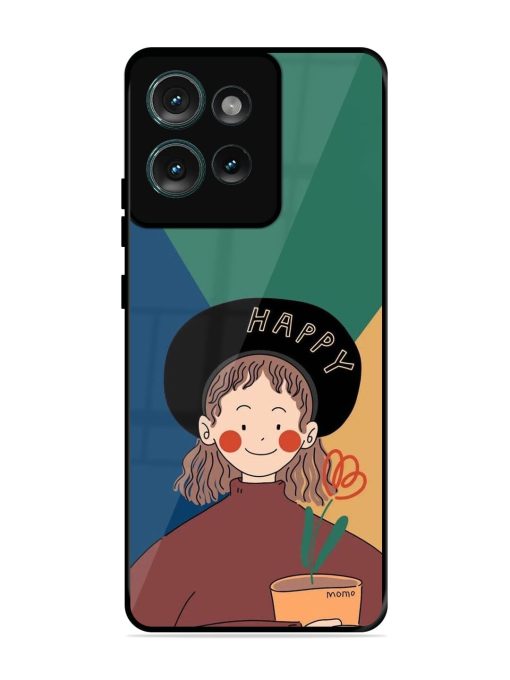 Happy Momo Glossy Soft Edge Case for Motorola Moto Edge 50 (5G)