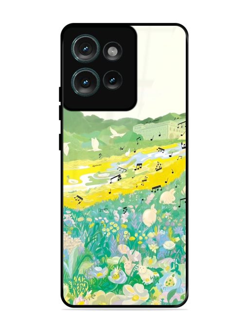 Melody In Bloom Glossy Soft Edge Case for Motorola Moto Edge 50 (5G) Chachhi