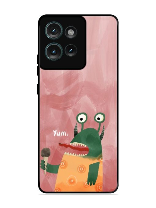 Hungry Monster Glossy Soft Edge Case for Motorola Moto Edge 50 (5G)