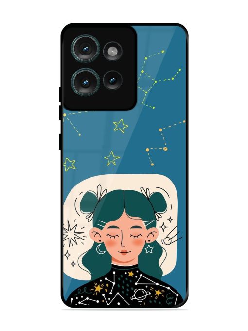 Cosmic Daydreamer Glossy Soft Edge Case for Motorola Moto Edge 50 (5G) Chachhi