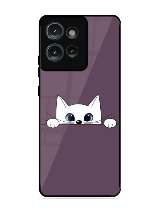 Peek-A-Boo Kitty Glossy Soft Edge Case for Motorola Moto Edge 50 (5G) Chachhi