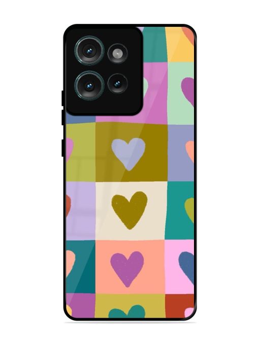 Box Of Hearts Glossy Soft Edge Case for Motorola Moto Edge 50 (5G) Chachhi