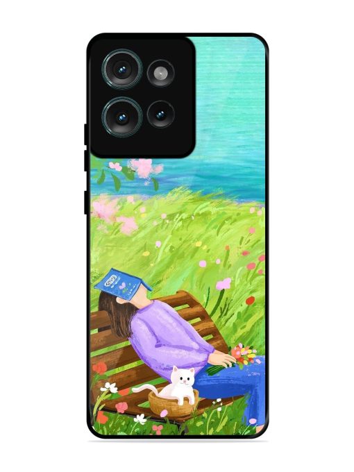 Seat Alone Glossy Soft Edge Case for Motorola Moto Edge 50 (5G)