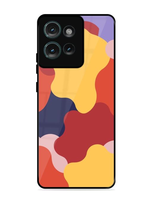 Gooey Color Chaos Glossy Soft Edge Case for Motorola Moto Edge 50 (5G)