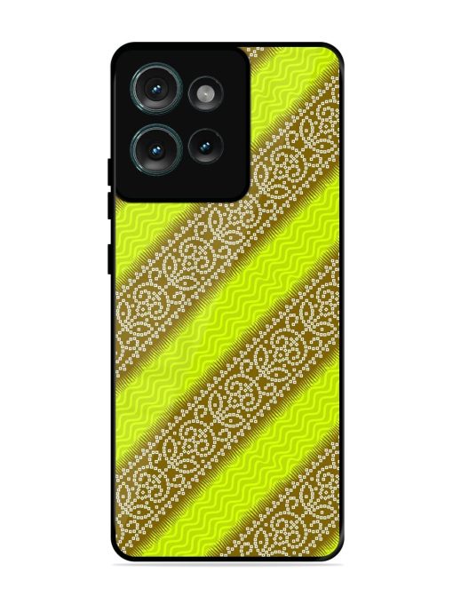 Golden Bandana Bliss Glossy Soft Edge Case for Motorola Moto Edge 50 (5G)