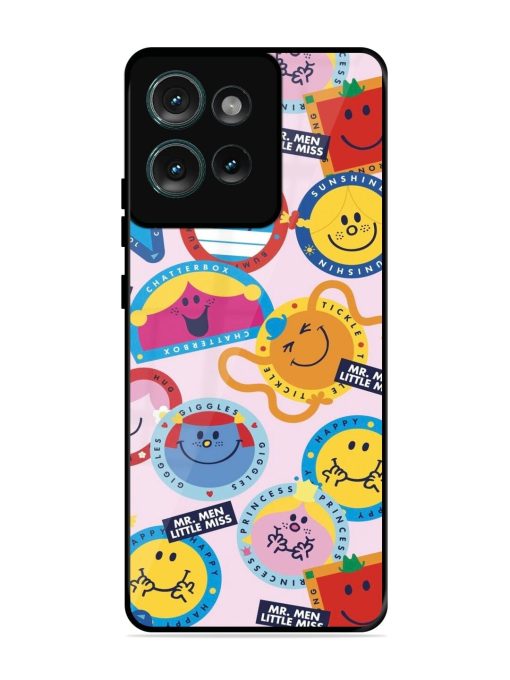 Whimsical Mr. Men & Little Miss Glossy Soft Edge Case for Motorola Moto Edge 50 (5G) Chachhi