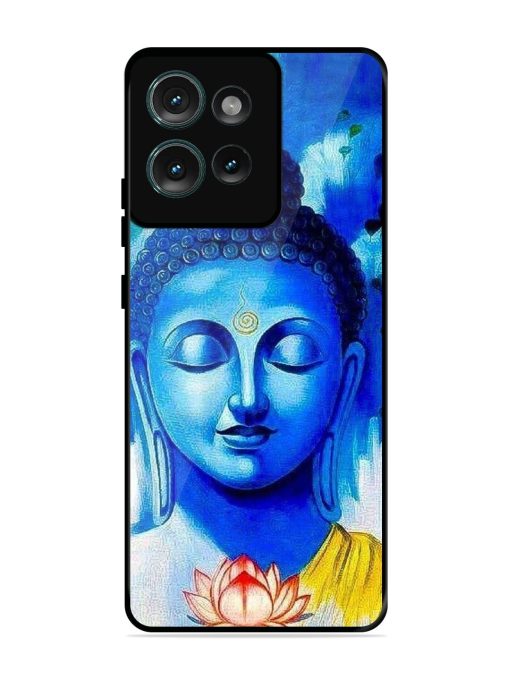 Serene Buddha With Lotus Glossy Soft Edge Case for Motorola Moto Edge 50 (5G) Chachhi