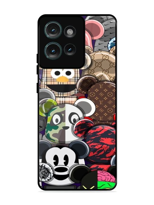 Streetwear Bearbrick Extravaganza Glossy Soft Edge Case for Motorola Moto Edge 50 (5G) Chachhi