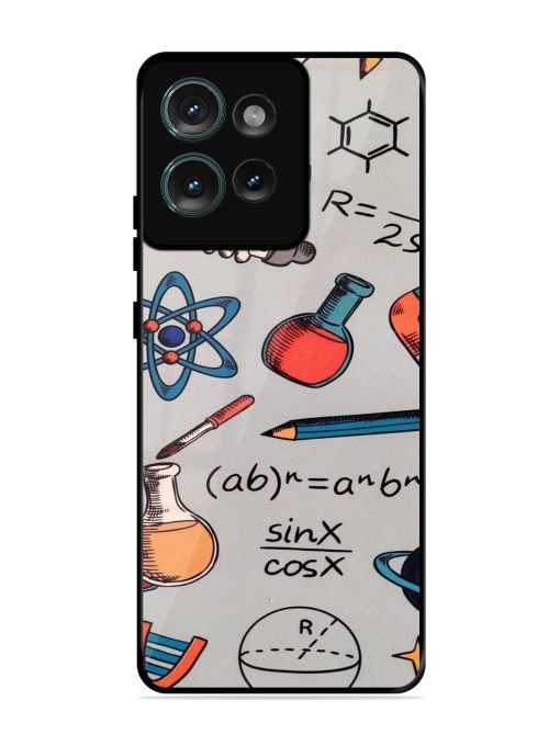 Science Doodle Delight Glossy Soft Edge Case for Motorola Moto Edge 50 (5G)