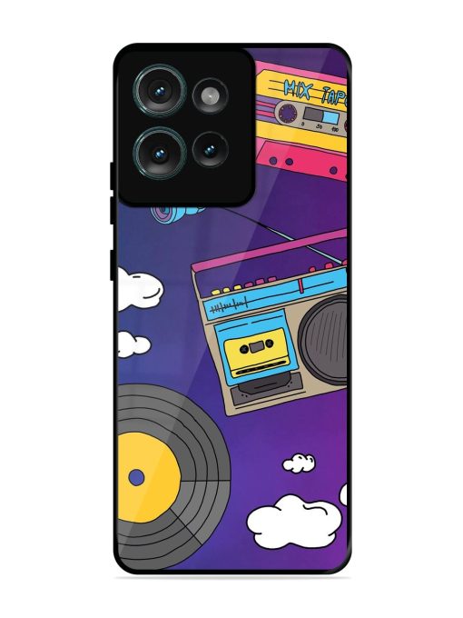 Retro Vibes Glossy Soft Edge Case for Motorola Moto Edge 50 (5G) Chachhi