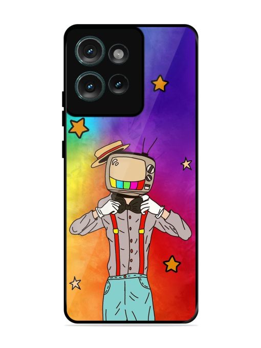 Tv Personality Glossy Soft Edge Case for Motorola Moto Edge 50 (5G)
