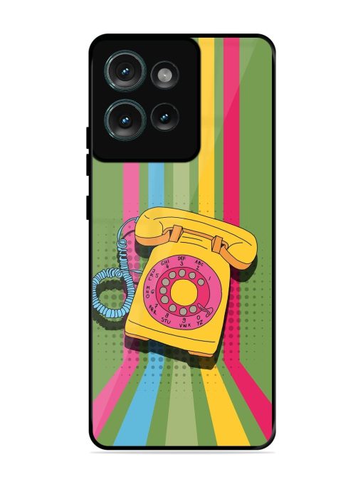 Retro Dialer Glossy Soft Edge Case for Motorola Moto Edge 50 (5G)