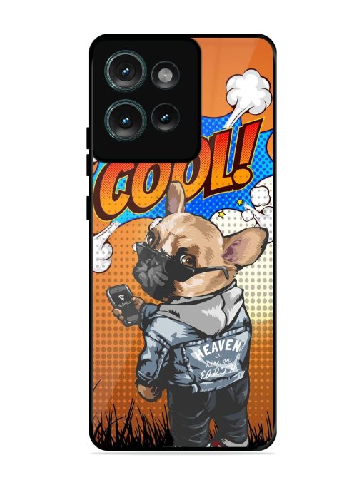 Cool Pup Glossy Soft Edge Case for Motorola Moto Edge 50 (5G) Chachhi